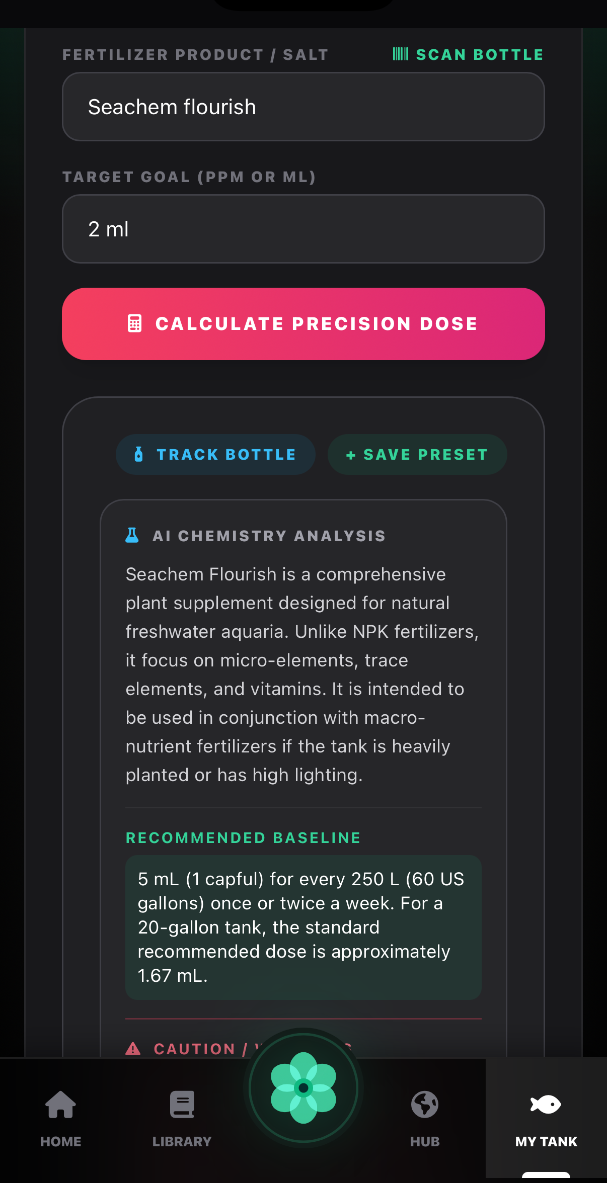 Nutrient Lab Dosing Calculations